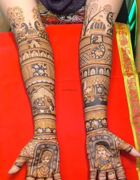 figure mehndi design