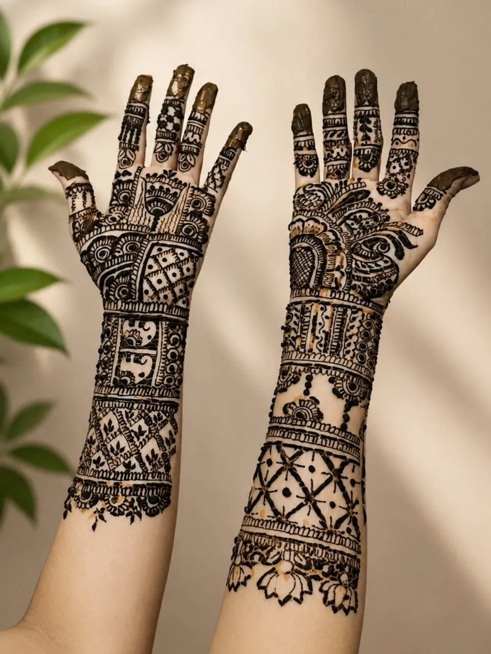 Mehndi Design with Figures