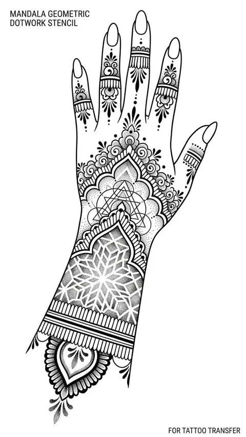 circle mehndi design