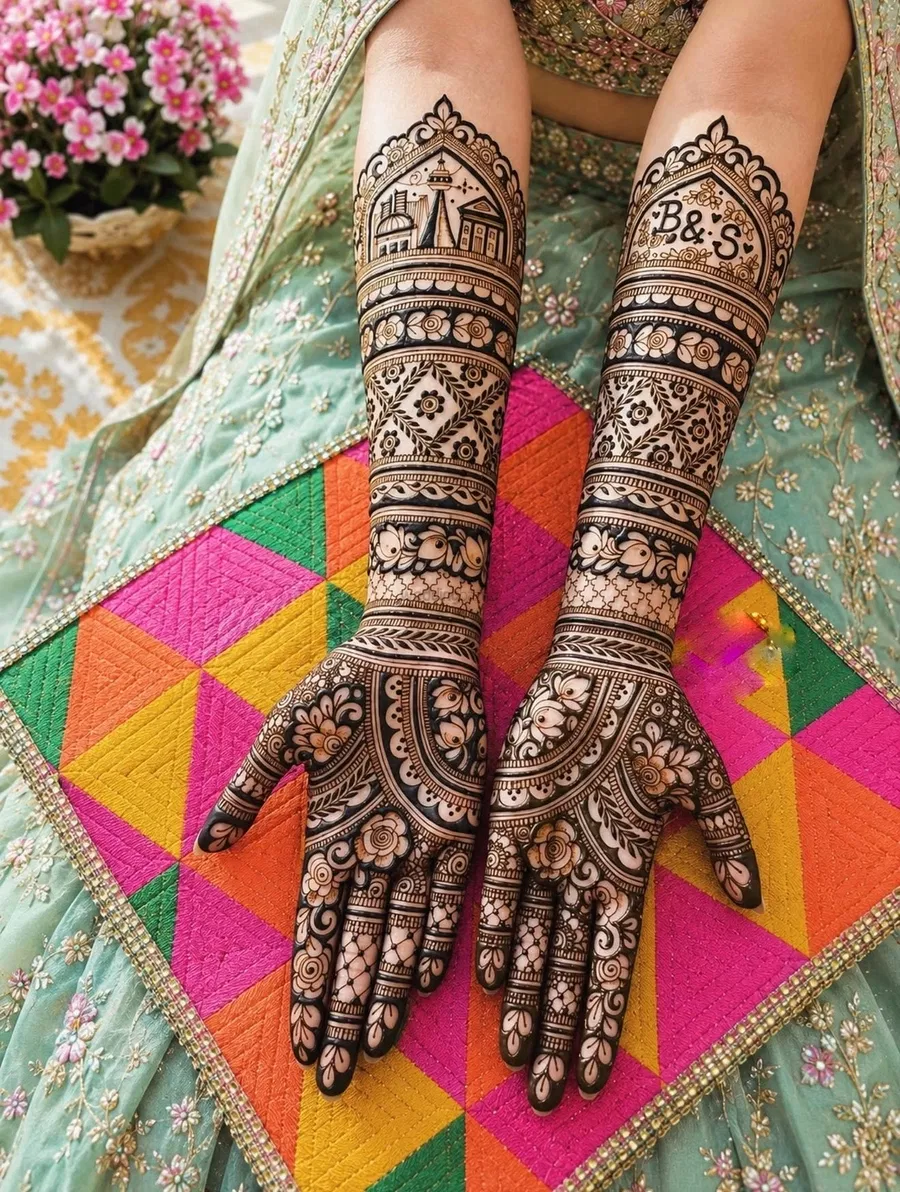 Front Hand Mehndi Design