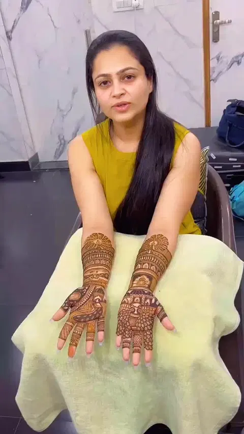 full hand mehndi design
