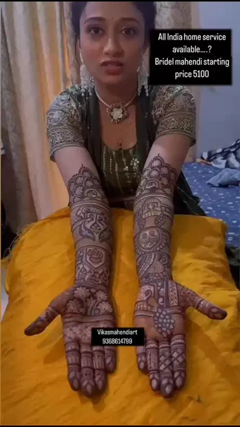 figure front hand mehndi design