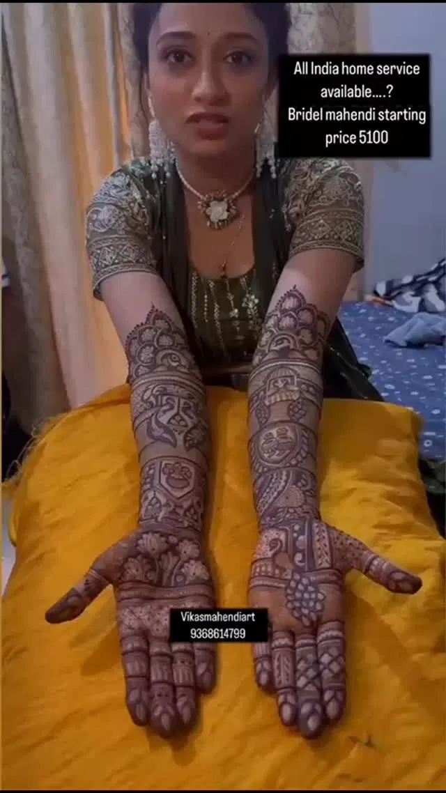 Front Hand Mehndi Design with Figures (19)