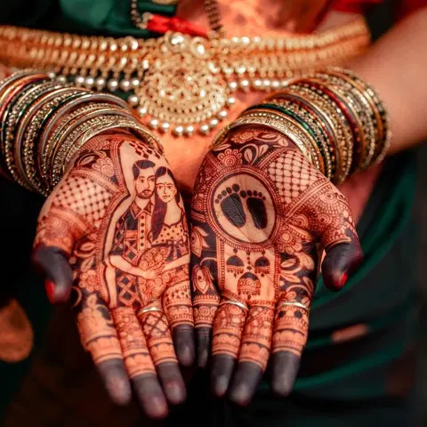 figure mehndi design
