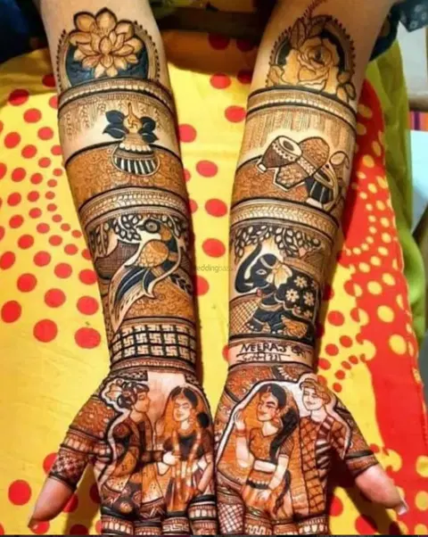 figure foot mehndi design