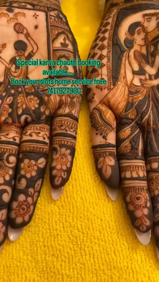 Mehndi Design with Figures