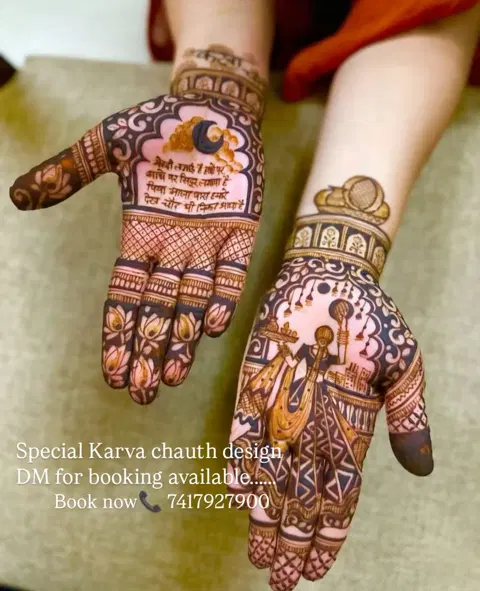 figure back hand mehndi design