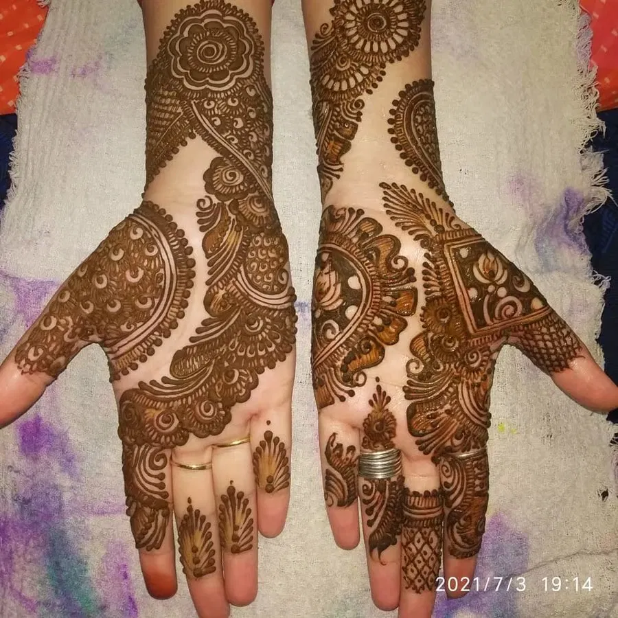 Back Hand Mehndi Design