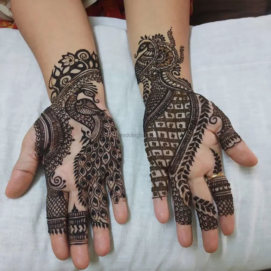 Mehndi Design with Peacock