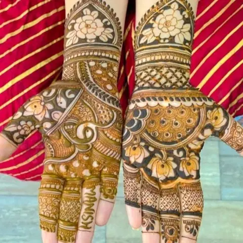 figure mehndi design