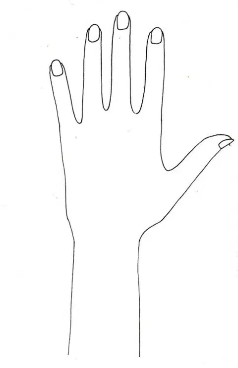 simple finger mehndi design