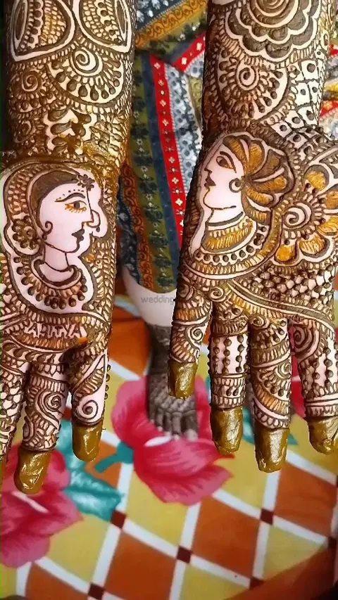 figure mehndi design
