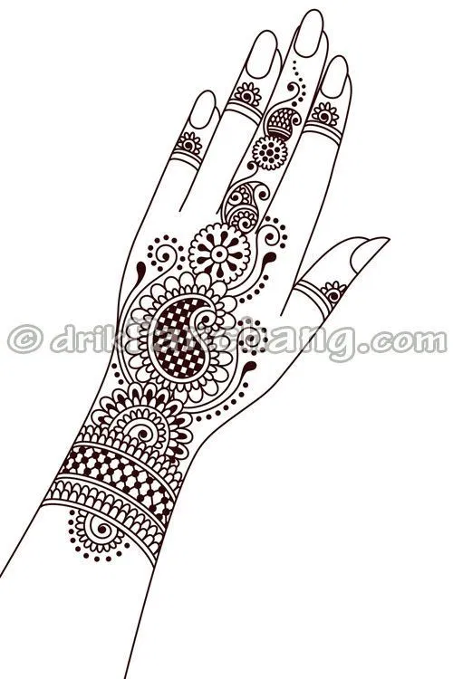 Arabic Bridal Mehndi Design