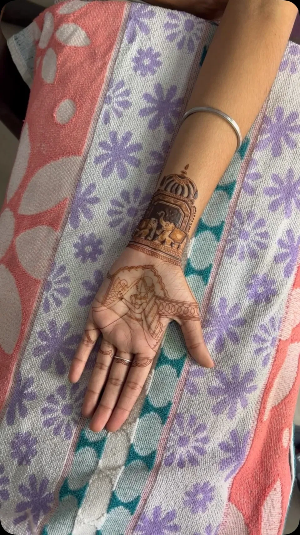 Bridal Front Hand Mehndi Design