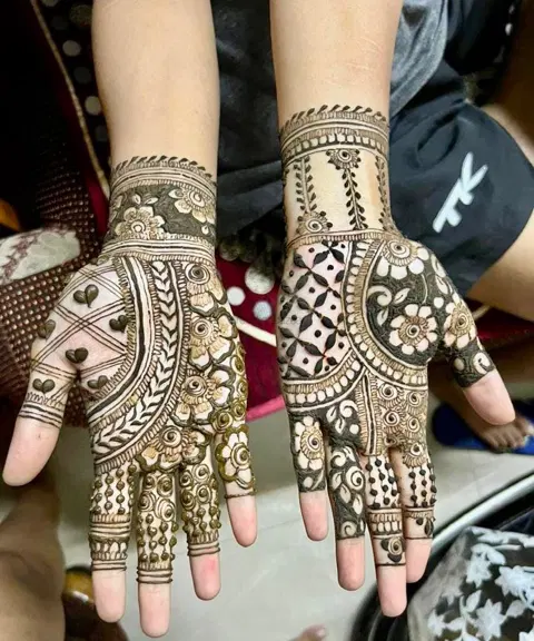 figure mehndi design