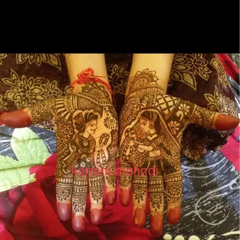figure mehndi design