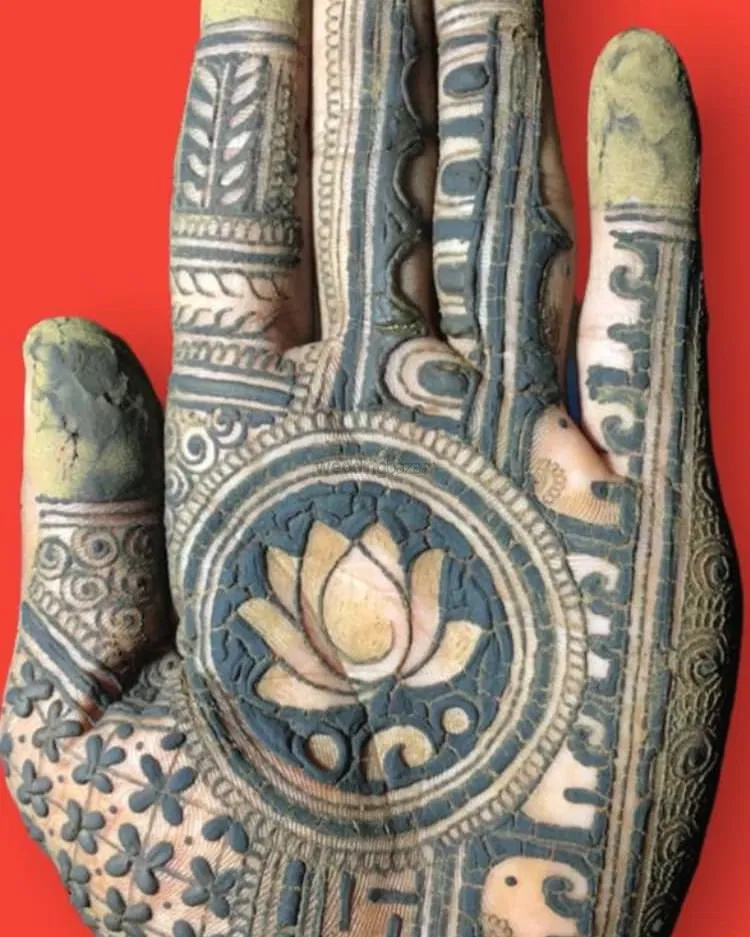 Mehndi Design with Lotus