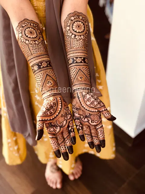 figure mehndi design
