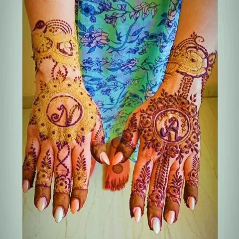 figure mehndi design