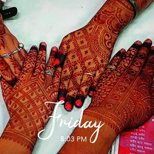 Back Hand Mehndi Design with Figures