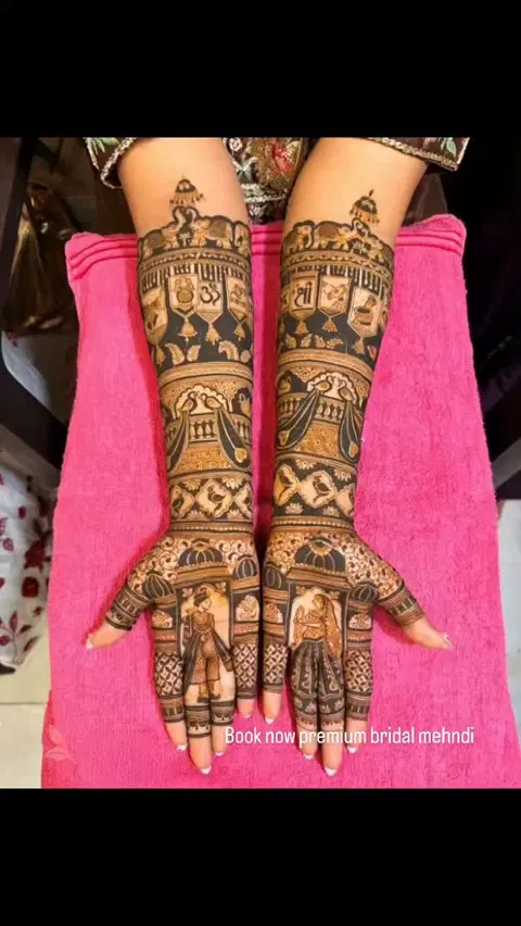 bridal figure foot mehndi design