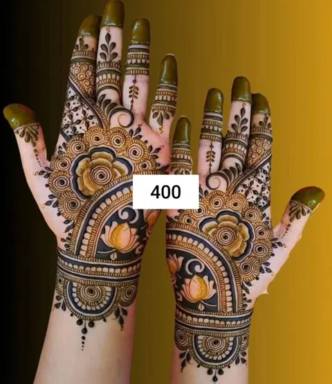 moon mehndi design
