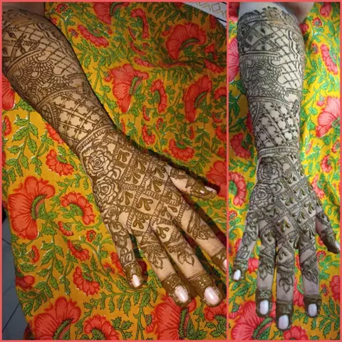 full hand mehndi design