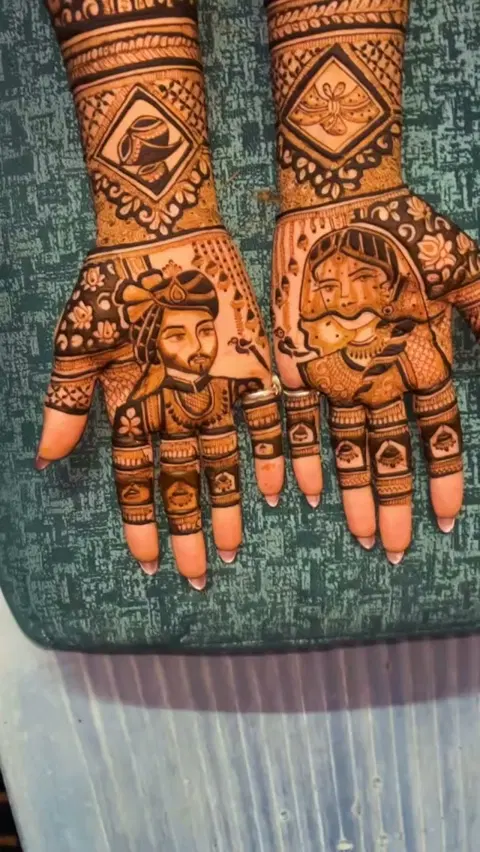 figure mehndi design