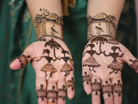 figure mehndi design