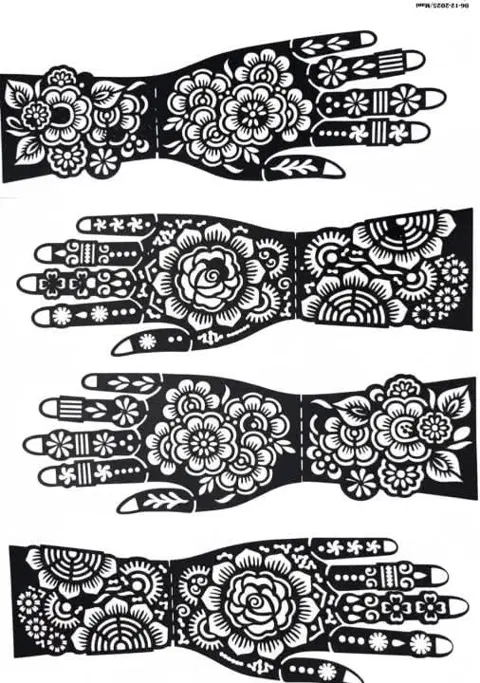 flower full hand mehndi design