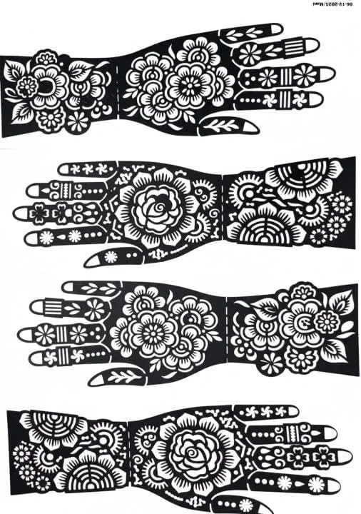Full Hand Mehndi Design with Flowers