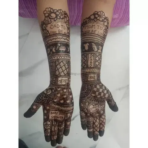 figure front hand mehndi design
