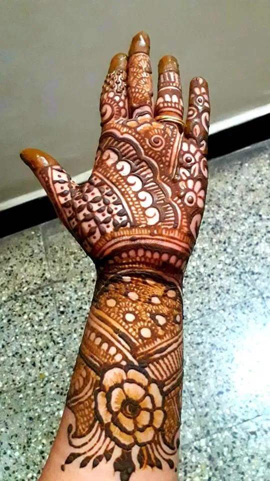 Back Hand Mehndi Design