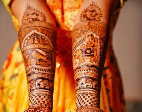 figure mehndi design
