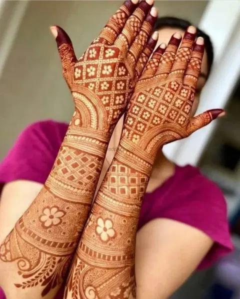 full hand mehndi design