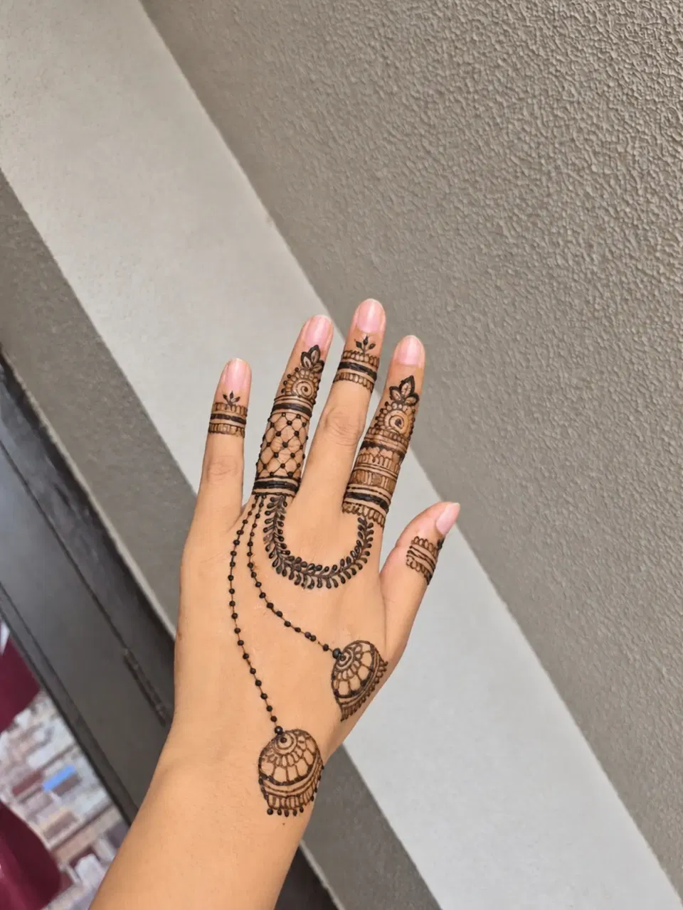 Bridal Finger Mehndi Design