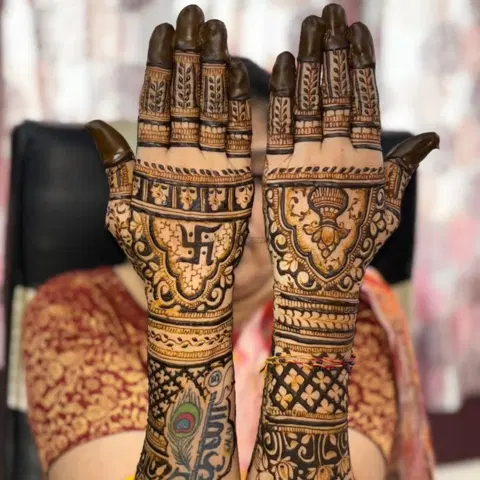 figure mehndi design