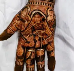 figure mehndi design