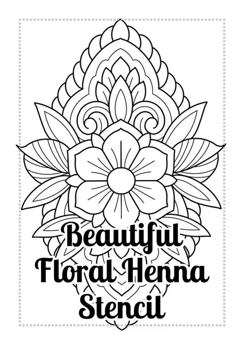 circle mehndi design