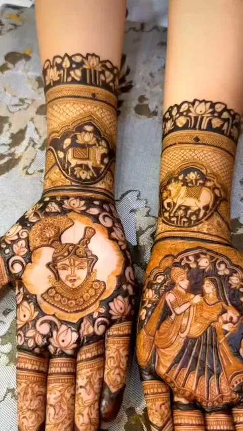figure mehndi design
