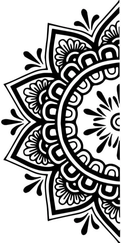 simple circle mehndi design