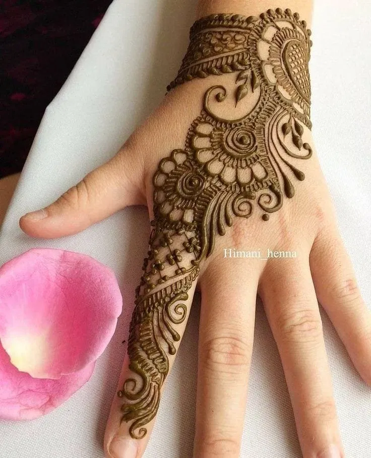 Back Hand Mehndi Design