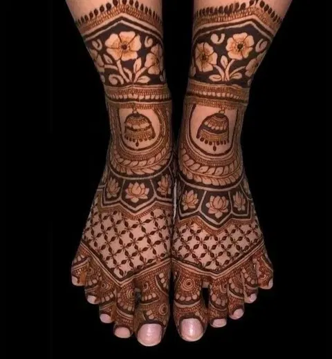 foot mehndi design
