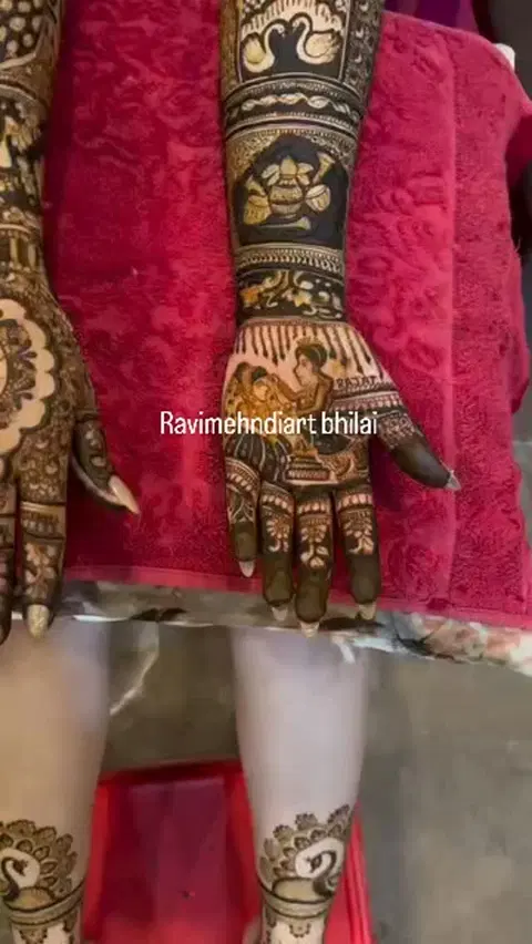 figure mehndi design