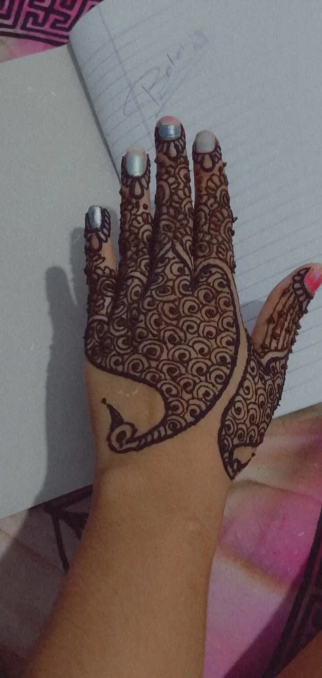 Back Hand Mehndi Design