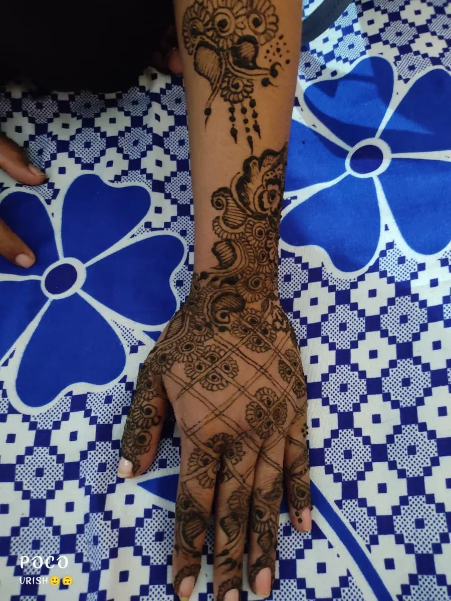 Front Hand Mehndi Design