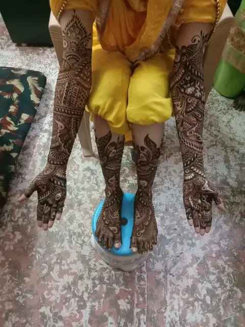 foot mehndi design