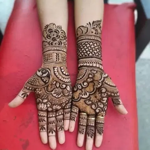 back hand mehndi design