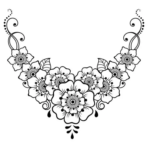 indian circle mehndi design