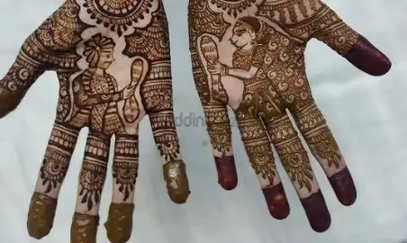 figure mehndi design